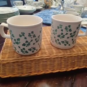 2 Shamrock Mugs